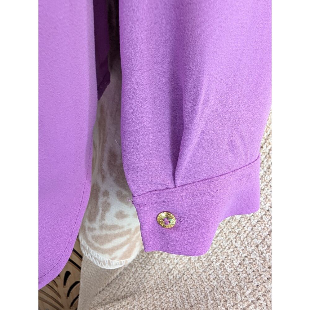 Nine West Purple Women's Blouse Medium - Picture 6 of 7